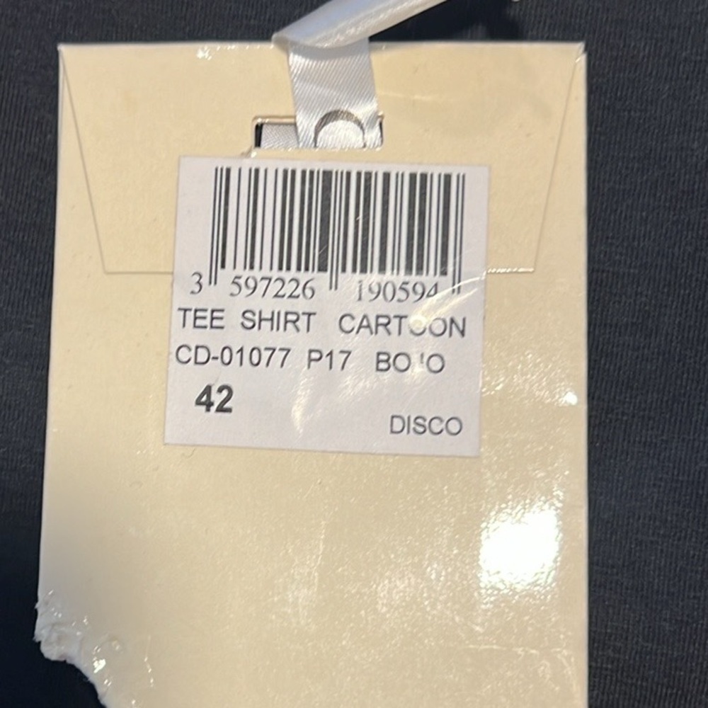 NWT,Christian Dior,Authentic Logo-Ribbon Athleisure Stretch-Knit Top Size 42 - Picture 11 of 12